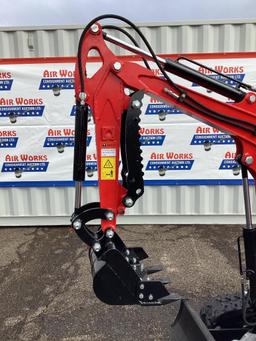 New Unused MIVA Model VA13 Mini Excavator, 13.5 Hp Gas Engine, Dozer Blade, Aux, Hydraulics