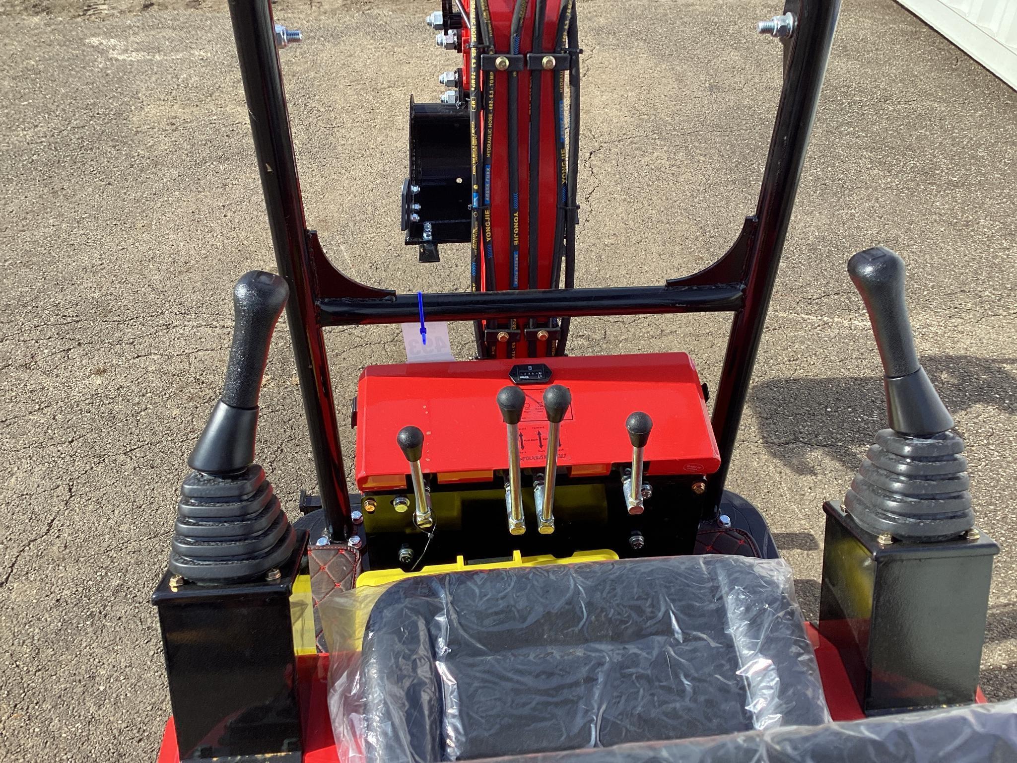 New Unused MIVA Model VA13E Mini Excavator, 13.5 Hp Gas Engine, Dozer Blade, 16" Bucket, Aux Hyd.