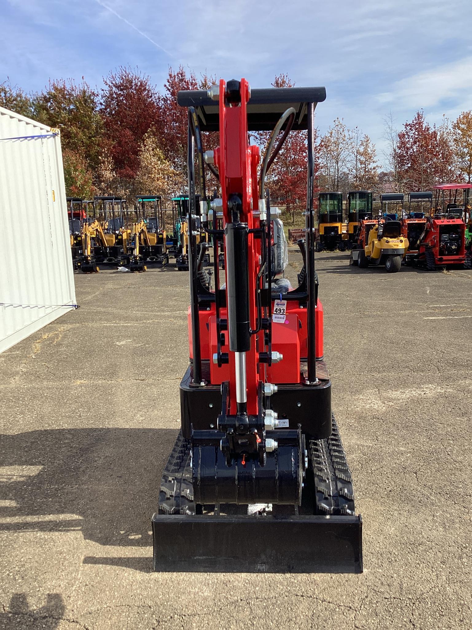 New Unused MIVA Model VA13E Mini Excavator, 13.5 Hp Gas Engine, Dozer Blade, 16" Bucket, Aux Hyd.