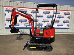 New Unused MIVA Model VA13 Mini Excavator, 13.5 Hp Gas Engine, Dozer Blade, 16" Bucket, Aux Hyd.