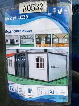 New Unused LEVE Model LE39 Portable Expandable Office Featuring A Open Floor Plan, Wired