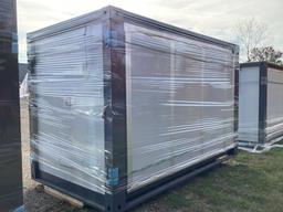 New Unused LEVE Model LE39 Portable Expandable Office Featuring A Open Floor Plan, Wired