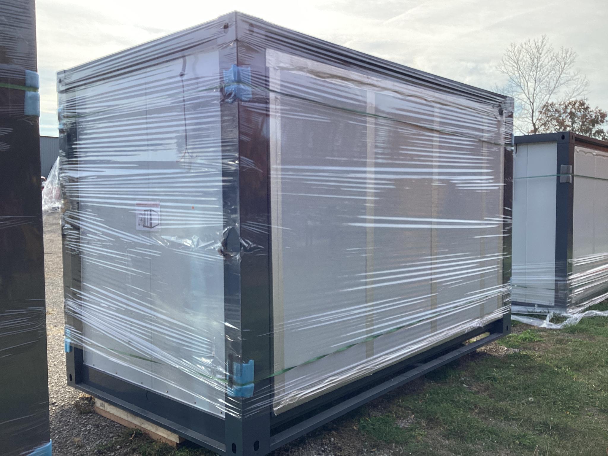 New Unused LEVE Model LE39 Portable Expandable Office Featuring A Open Floor Plan, Wired
