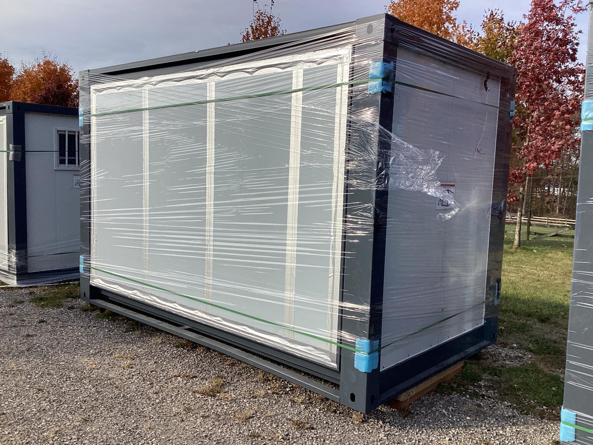 New Unused LEVE Model LE39 Portable Expandable Office Featuring A Open Floor Plan, Wired