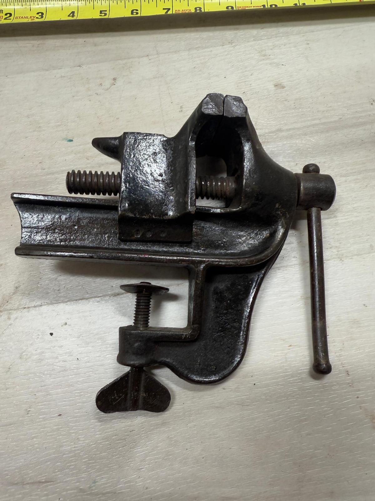 2 1/2 Inch Clamp On Vise w/ anvil