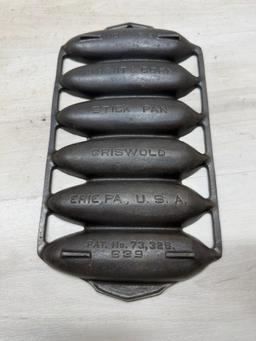 Griswold No. 28 Cast Iron Wheat and Corn stick pan