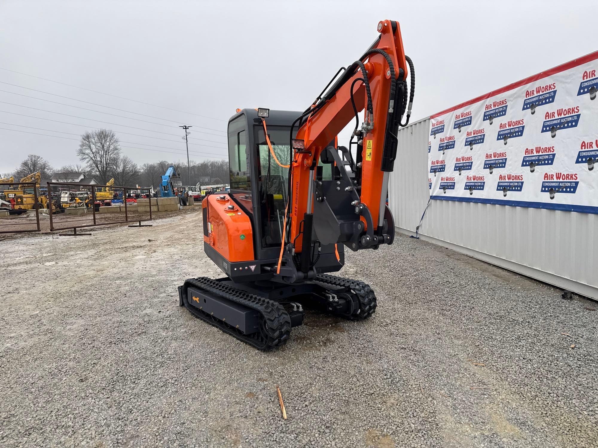 (Inv.42309) New Unused 2024 Agt MY50R Mini Excavator, Swing Boom, Enclosed Cab SN# MY50R2024X0000087