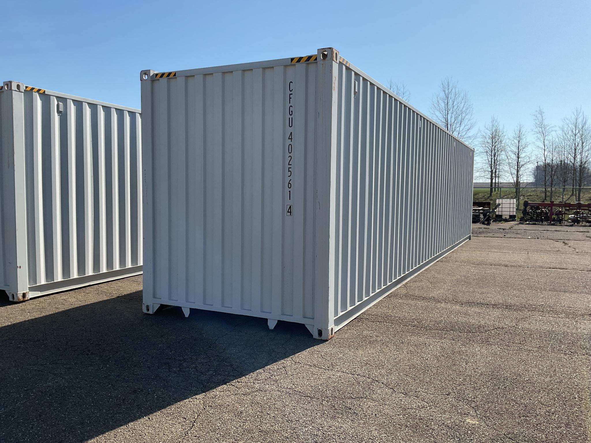 New 1 Trip 40' High Cube Multi Door Shipping Container, 1 End and 4 Side Opening Doors