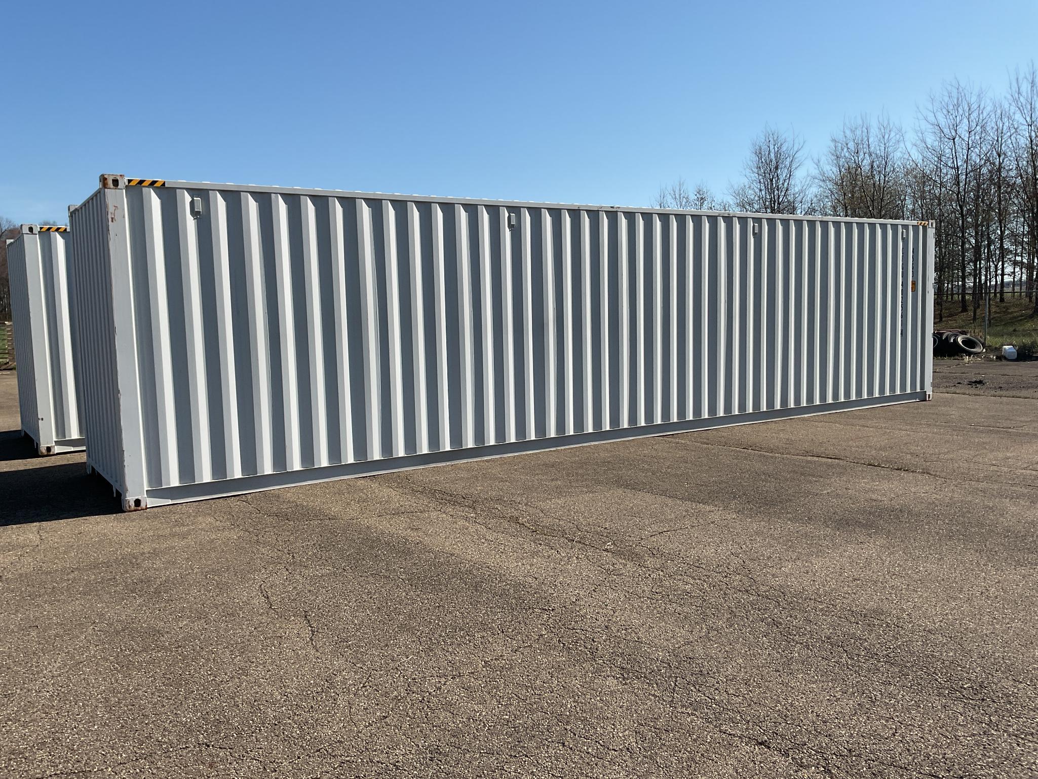 New 1 Trip 40' High Cube Multi Door Shipping Container, 1 End and 4 Side Opening Doors