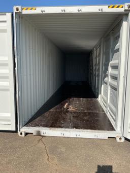 New 1 Trip 40' High Cube Multi Door Shipping Container, 1 End and 4 Side Opening Doors