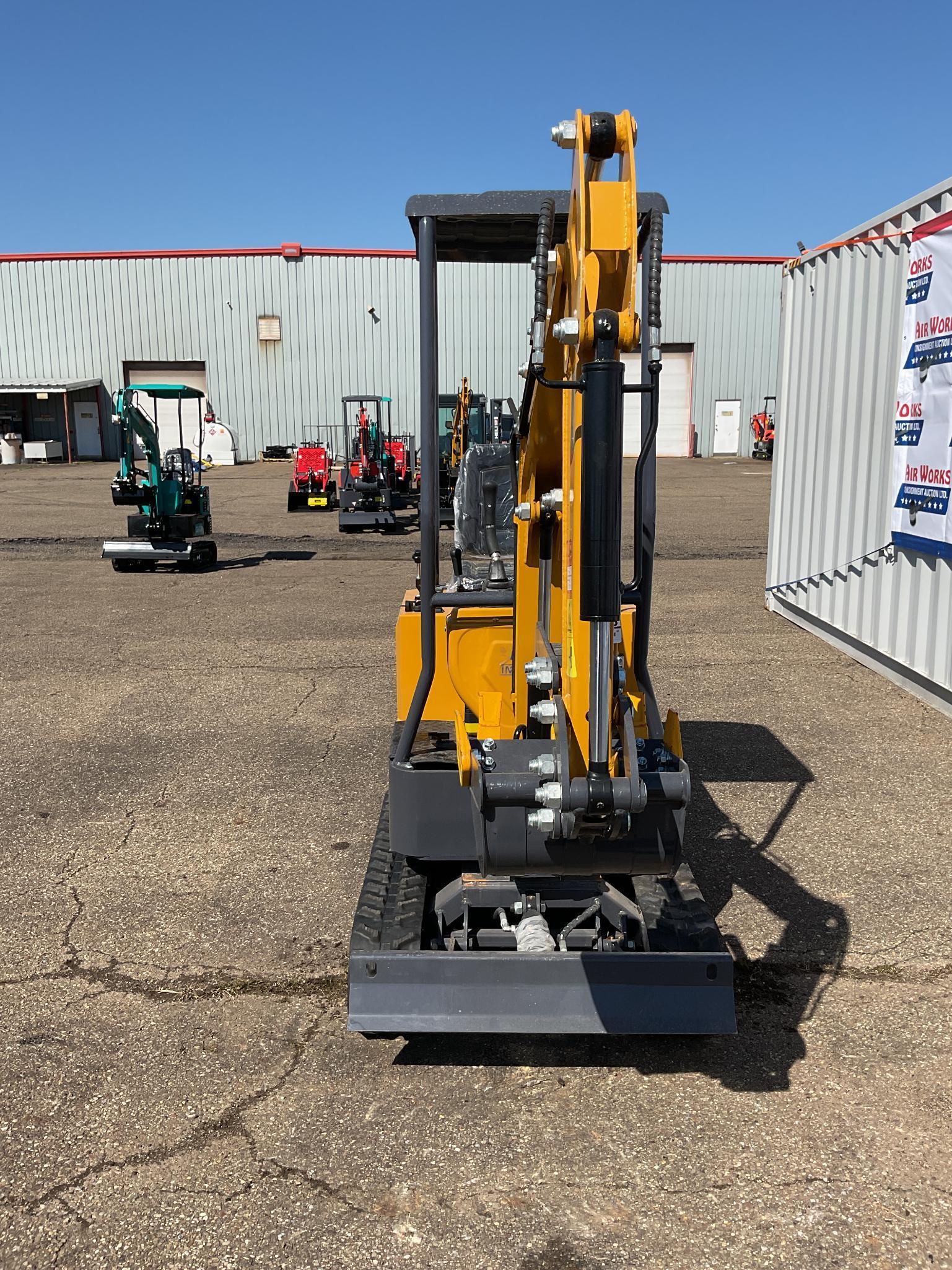 New Unused AGT Model MX12R Mini Excavator, 13.5 Hp Gas Engine, Blade, Bucket, Pilot Controls