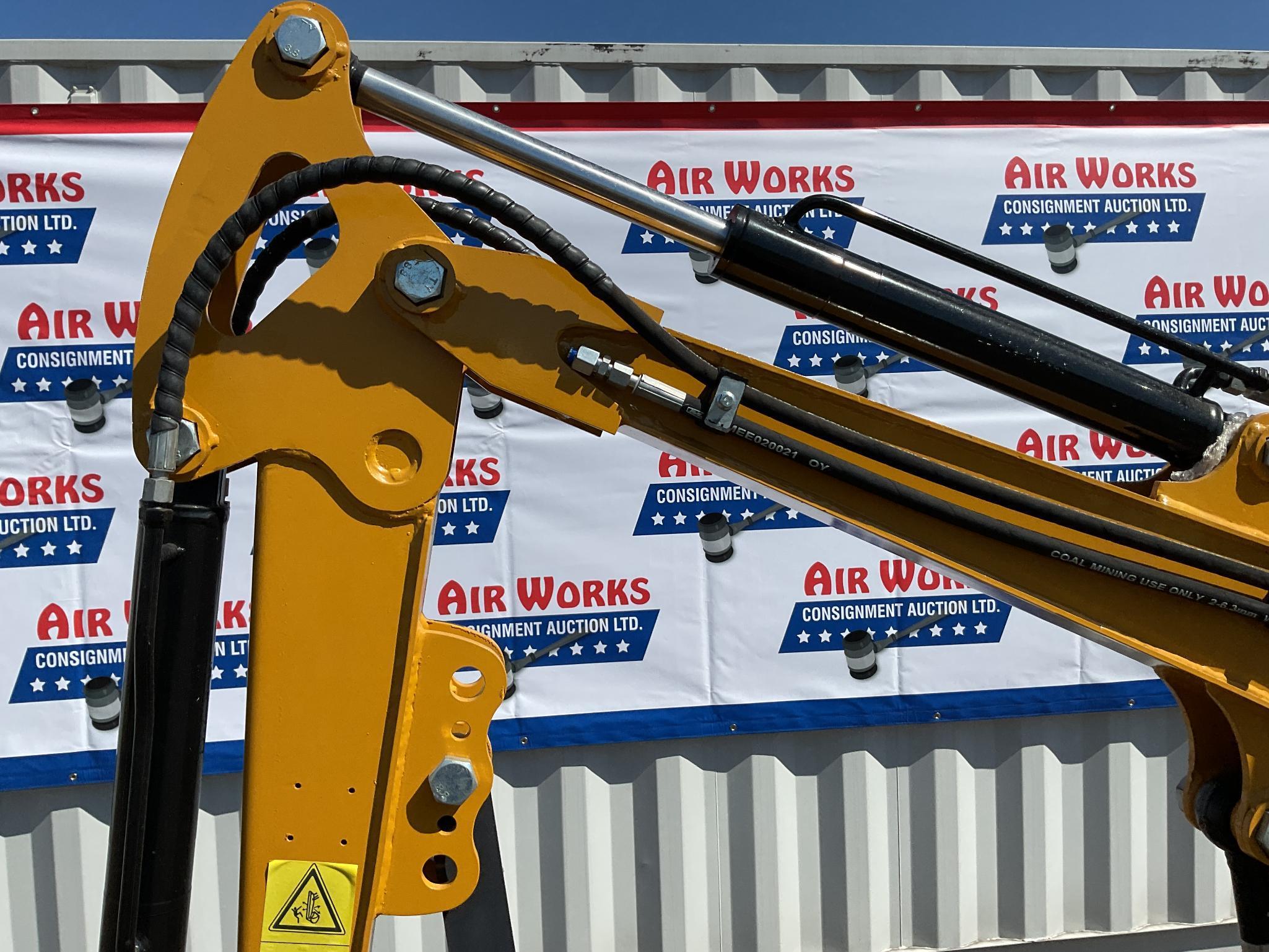 New Unused AGT Model MX12R Mini Excavator, 13.5 Hp Gas Engine, Blade, Bucket, Pilot Controls
