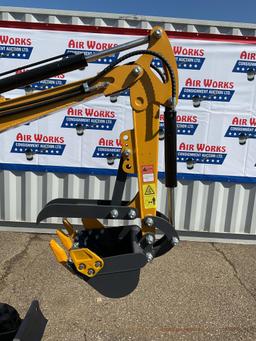 New Unused AGT Model MX12R Mini Excavator, 13.5 Hp Gas Engine, Blade, Bucket, Pilot Controls