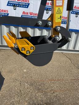 New Unused AGT Model MX12R Mini Excavator, 13.5 Hp Gas Engine, Blade, Bucket, Pilot Controls