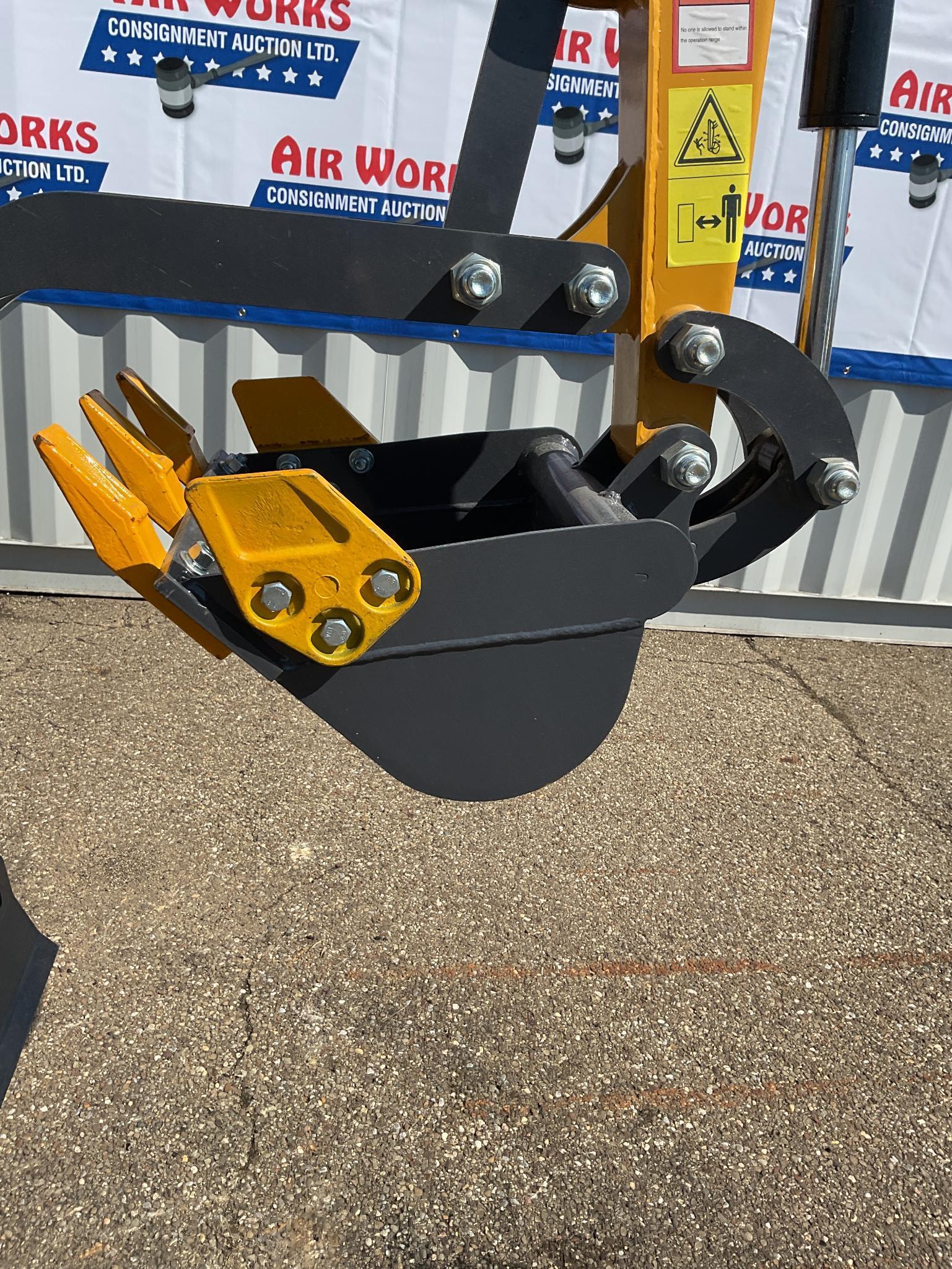 New Unused AGT Model MX12R Mini Excavator, 13.5 Hp Gas Engine, Blade, Bucket, Pilot Controls