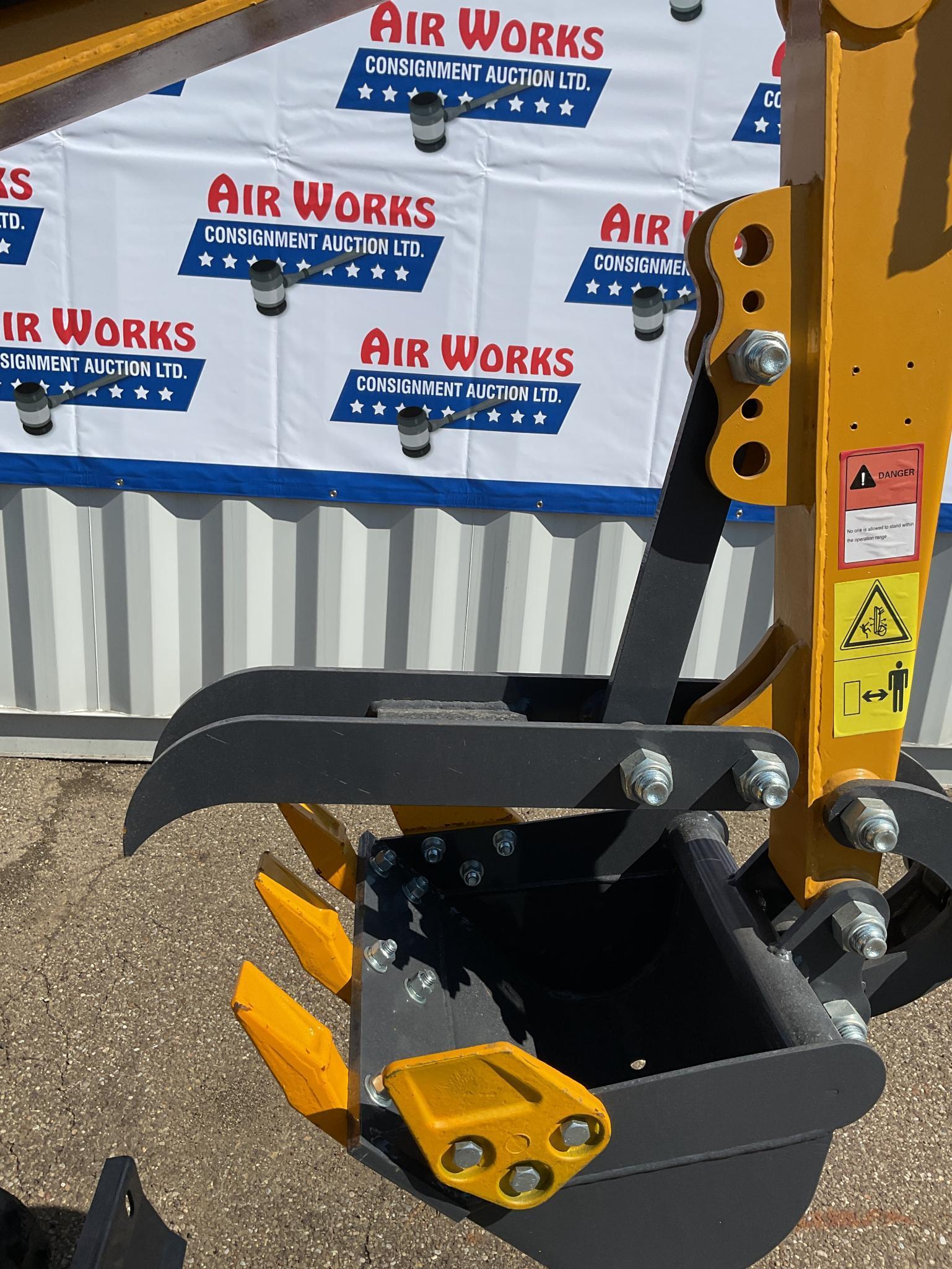 New Unused AGT Model MX12R Mini Excavator, 13.5 Hp Gas Engine, Blade, Bucket, Pilot Controls
