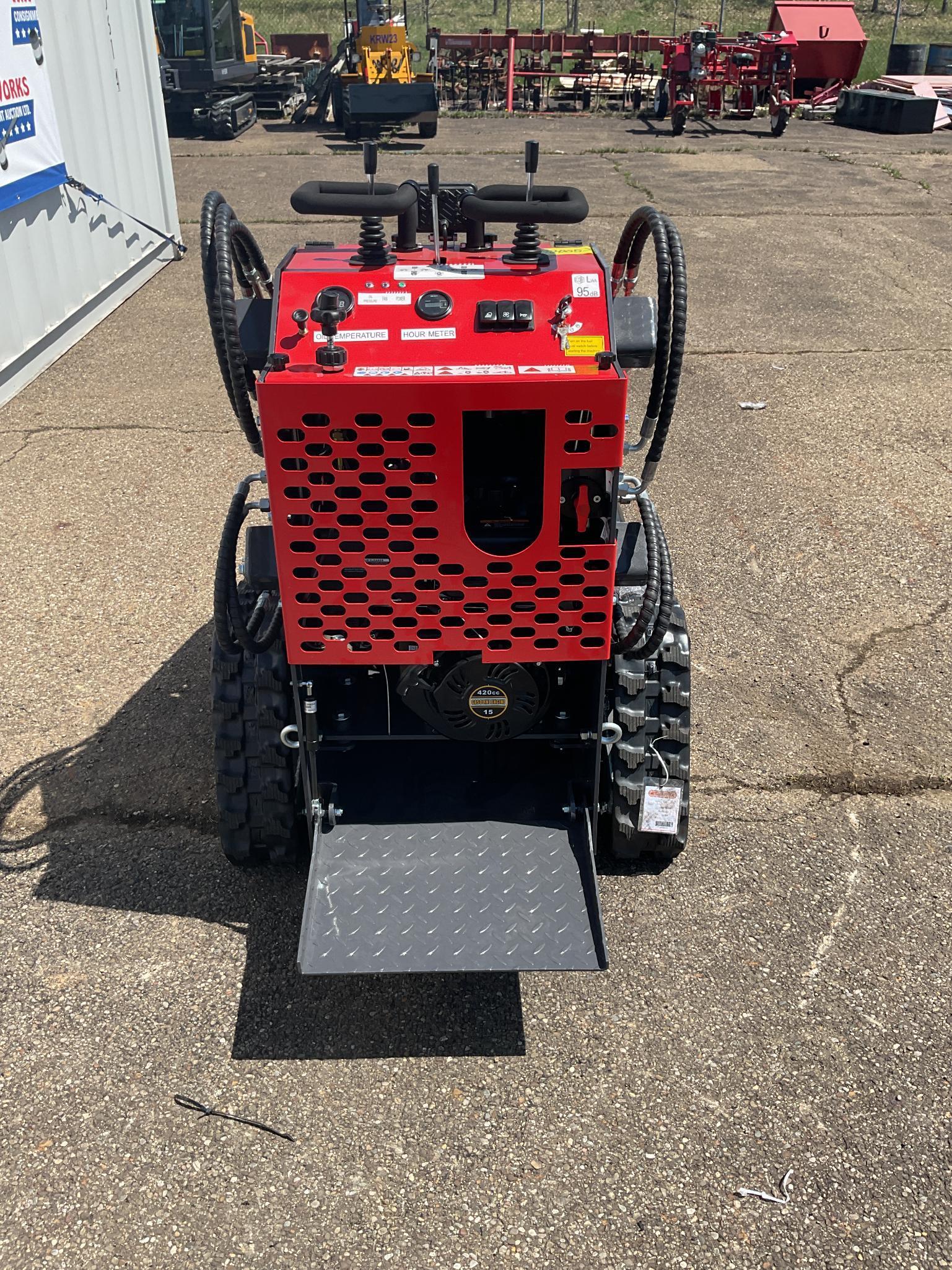 New Unused AGT Model YSRT14 Compact Track Loader, 13.5 Hp Gas Engine Bucket, Aux. Hyd, Rubber Tracks