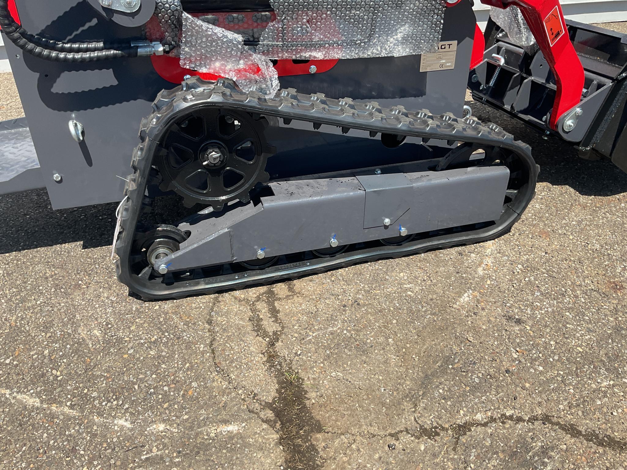 New Unused AGT Model YSRT14 Compact Track Loader, 13.5 Hp Gas Engine Bucket, Aux. Hyd, Rubber Tracks