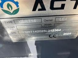 New Unused AGT Model YSRT14 Compact Track Loader, 13.5 Hp Gas Engine Bucket, Aux. Hyd, Rubber Tracks
