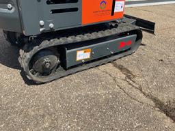 New Unused AGT Model L12R Mini Excavator, 14" Digging Bucket, Blade, 13.5 Gas Engine, Aux. Hyd.