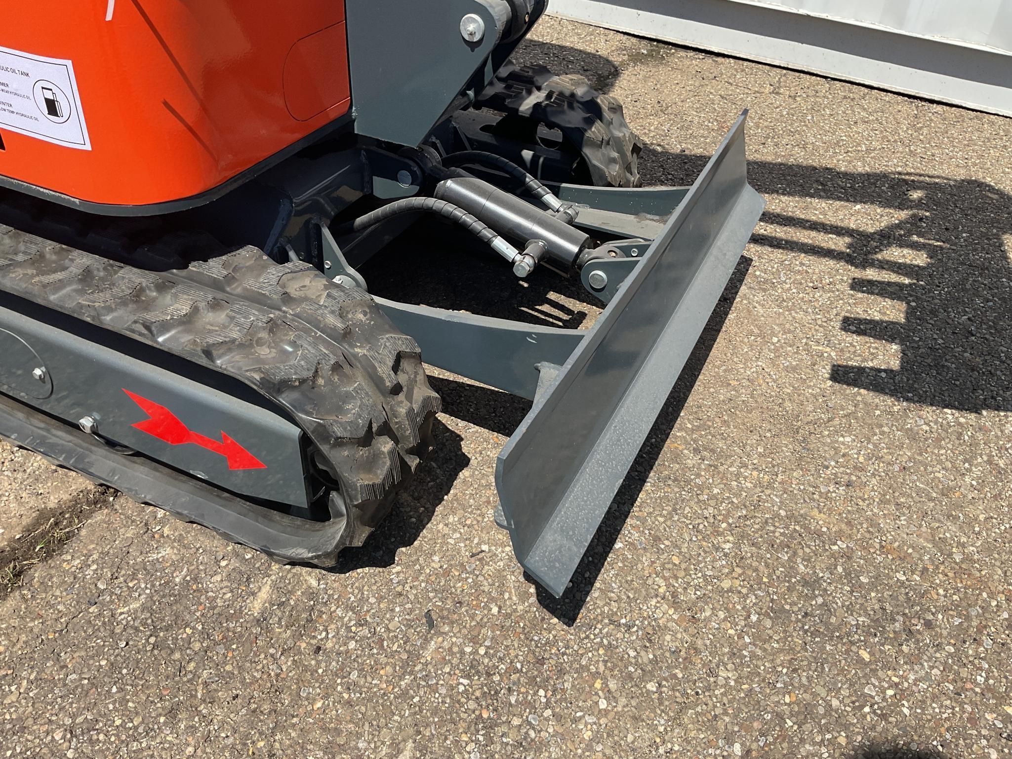 New Unused AGT Model L12R Mini Excavator, 14" Digging Bucket, Blade, 13.5 Gas Engine, Aux. Hyd.