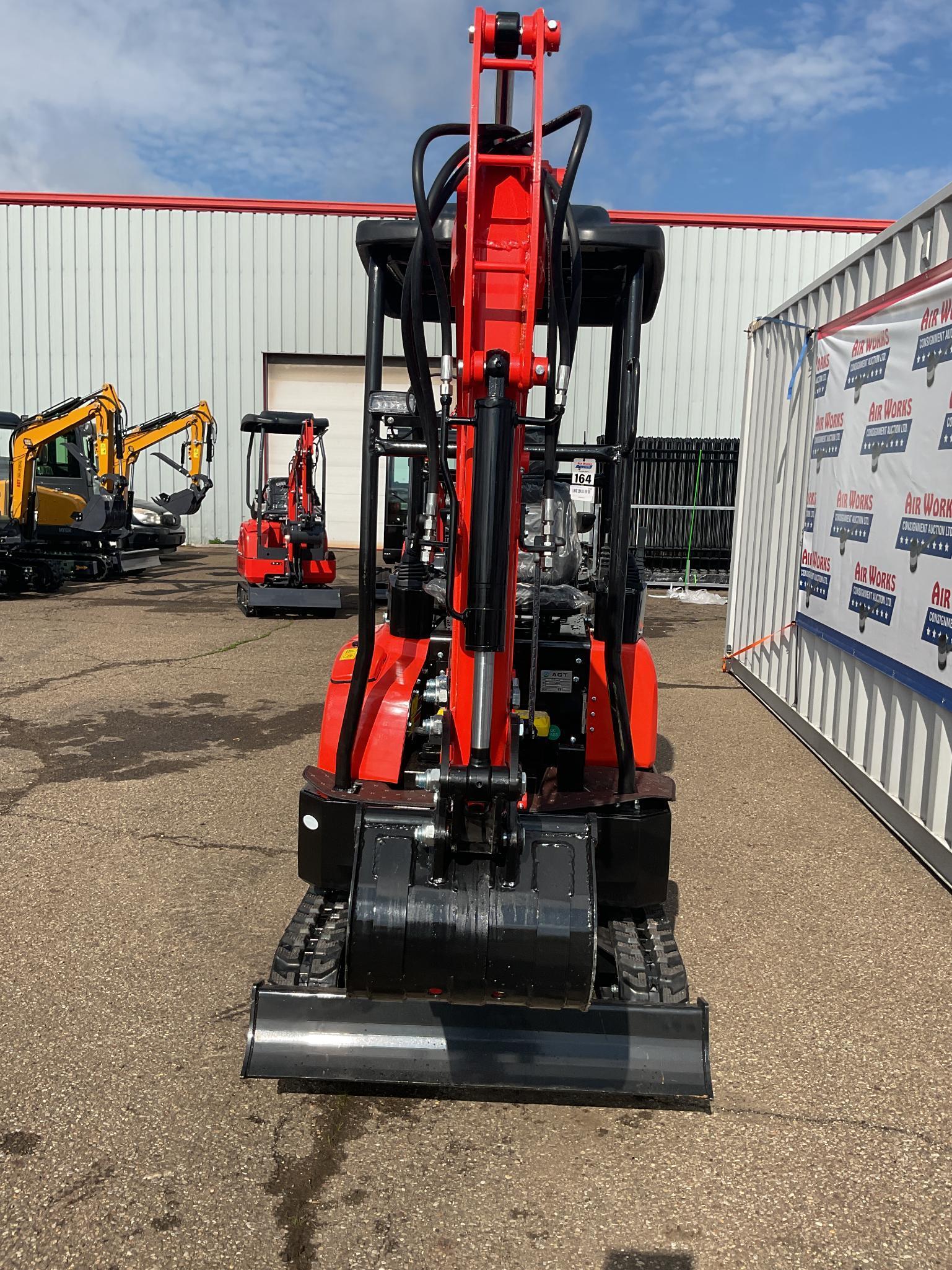 New Unused AGT Model YNT18 Mini Excavator, Yanmar Diesel Engine, Swing Boom, Manual Thumb, Aux. Hyd
