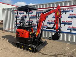 New Unused AGT Model YNT18 Mini Excavator, Yanmar Diesel Engine, Swing Boom, Manual Thumb, Aux. Hyd