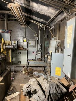 Control Panels and Breaker Boxes Mounted on 2 Walls, Located In Heuvelton, Ny.