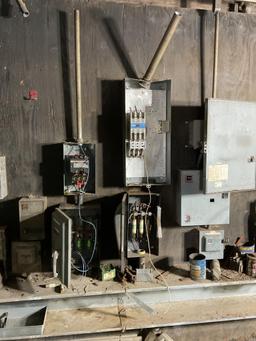 Control Panels and Breaker Boxes Mounted on 2 Walls, Located In Heuvelton, Ny.