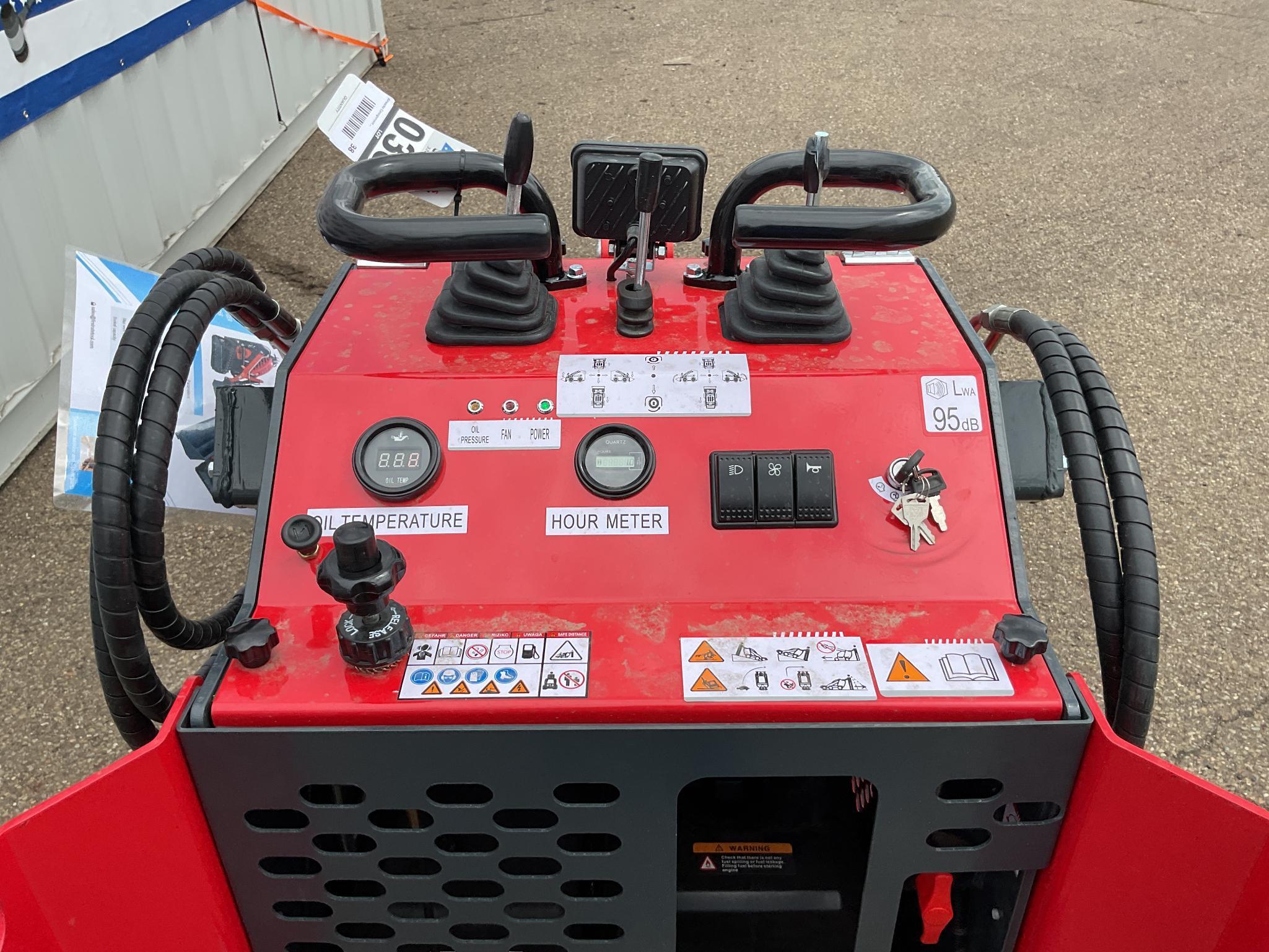 New Unused EGN Model EG360 Compact Track Loader, 13.5 Hp Gas Engine, 40" Bucket, Aux. Hydraulics