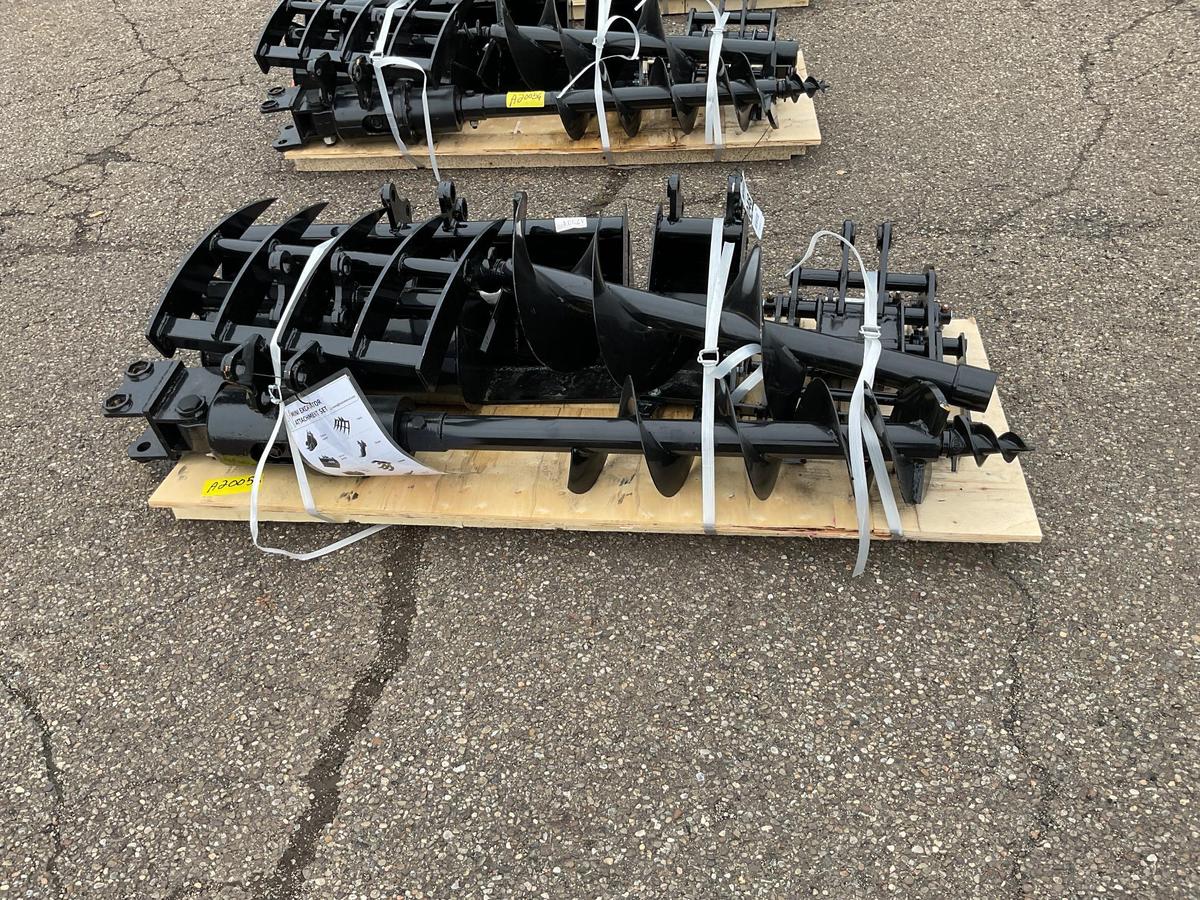 New Unused Miva 9 Pc. Mini Excavator Attachment Set