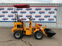 New Unused Fland Model FL45 Articulated Wheel loader, 13 Hp Gas Engine, 4 Wheel Drive, LED Lights