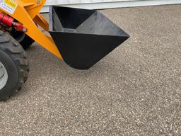New Unused Fland Model FL45 Articulated Wheel loader, 13 Hp Gas Engine, 4 Wheel Drive, LED Lights