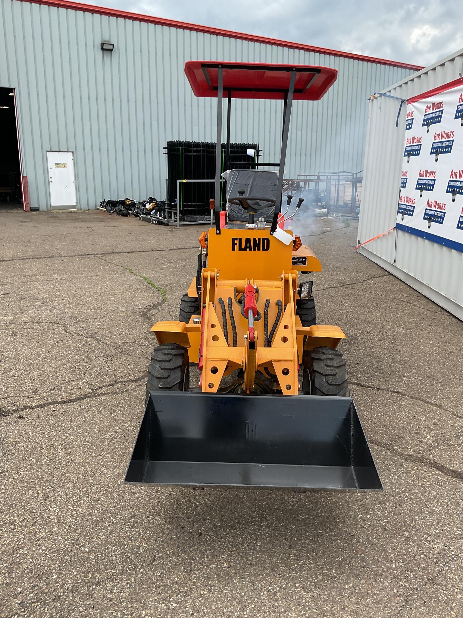 New Unused Fland Model FL45 Articulated Wheel loader, 13 Hp Gas Engine, 4 Wheel Drive, LED Lights