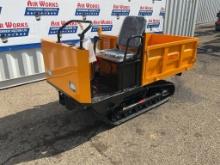 New Unused IR Model IRD25 Crawler Dumper, 13.5 Hp Gas Engine, 3 Speeds Up to 10 Mph, Dump Bed