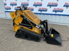 New Unused AGT Model MX-MRT14 Compact Track Loader, 15 Hp Gas Engine, Bucket, Aux. Hydraulics