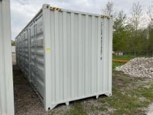 New 1 Trip 40' High Cube Multi Door Shipping Container, 1 End and 4 Side Opening Doors