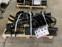 New Unused AGT Model 12EX-ATA Mini Excavator Attachment Set, 9 Pc. set