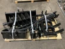 New Unused AGT Model 12EX-ATA Mini Excavator Attachment Set, 9 Pc. set