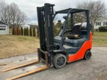 2015 Toyota Model 8FGU20 Forklift, 4000 Lbs. Capacity, 2 Stage Mast, LPG, Located In Salem, Ohio