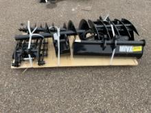 New Unused Miva 9 Pc. Mini Excavator Attachment Set