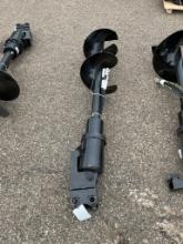 New Unused Miva Mini Excavator Hydraulic Auger Attachment, 16" Auger Bit