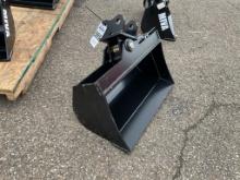 New Unused MIVA 24" Tilting Bucket Mini Excavator Attachment