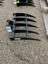 New Unused Miva Mini Excavator Rake Attachment