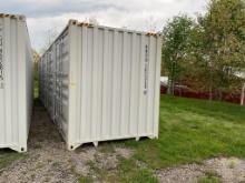New 1 Trip 40' High Cube Multi Door Shipping Container, 1 End and 4 Side Opening Doors