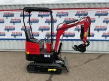 New Unused Miva VA13 Mini Excavator, 13.5 Hp Gas Engine, Manual Thumb, 16" Bucket, Blade