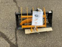New Unused Miva 3 Pc. Mini Excavator Attachment Set, Includes Rake, Ripper and 32" Sand Bucket