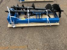 New Unused GIYI Hydraulic Auger Skid Loader Attachment with 8",12" and 16" Bits