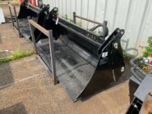 New unused GIYI Model GY-KH72F 4 in 1 Skid Loader Bucket Attachment, 72" Wide