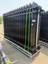 New Unused FENS Model FEN20 Site Fence, 20 Fence Panels 10'x 7' and 21 Posts 8' Long